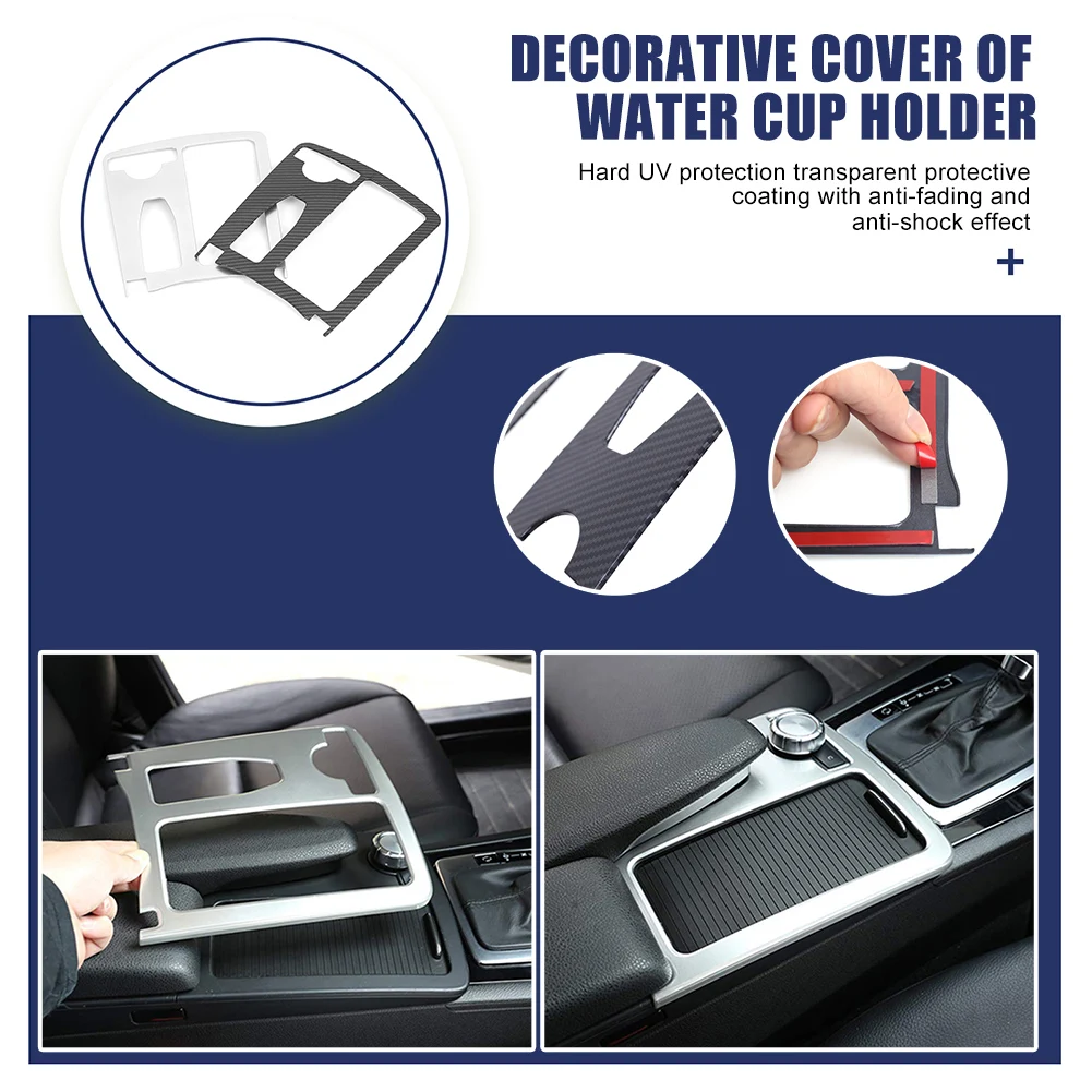 Автомобильный Стайлинг карбоновое волокно Мультимедийная панель для рук чехлы