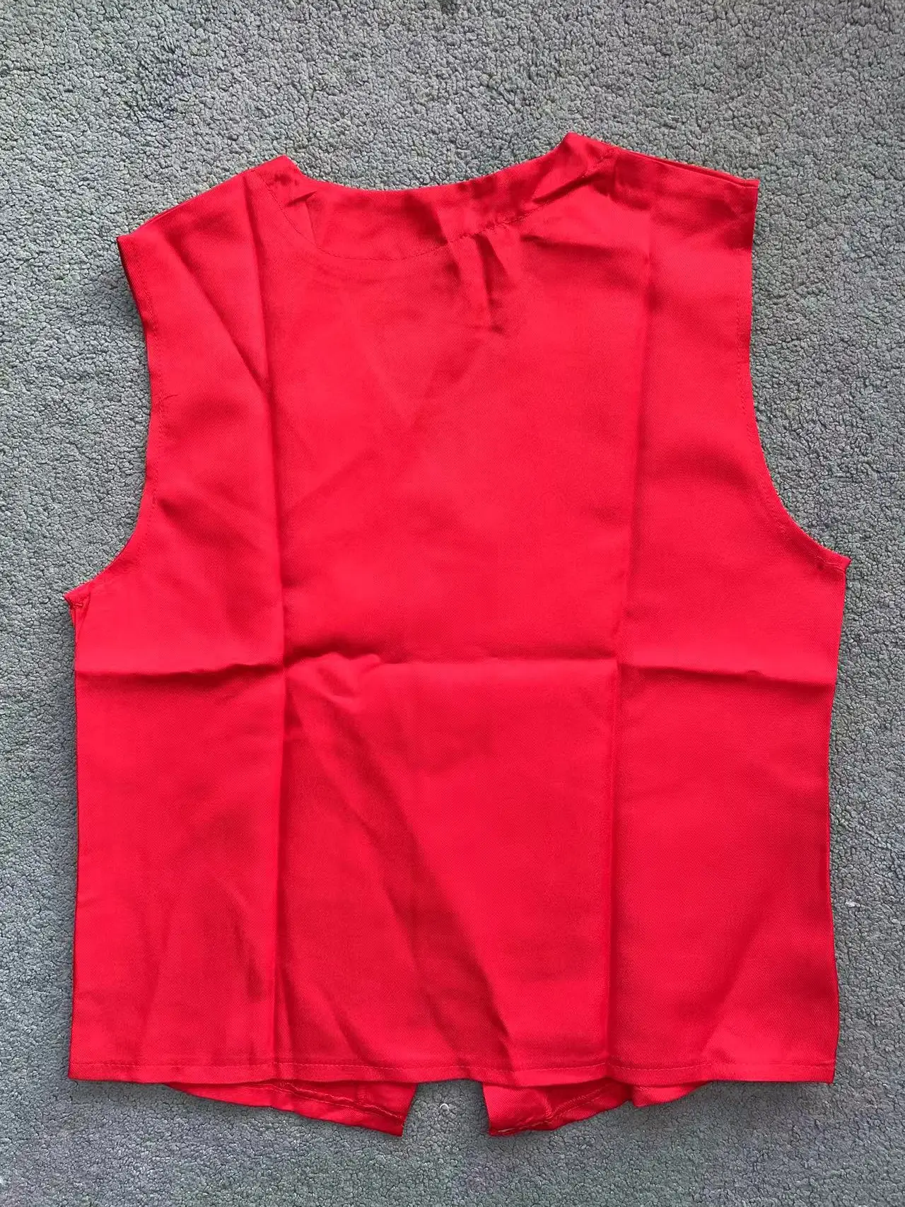 Мужской красный жилет синие брюки комплект костюмов для косплея на Хэллоуин без