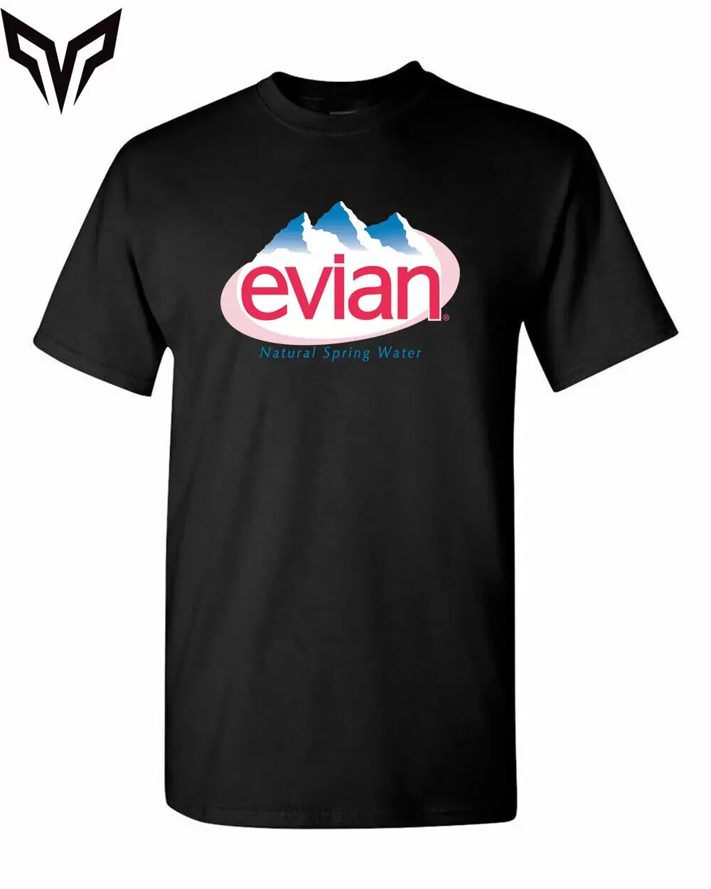Новинка футболка Evian с логотипом бутылочной воды унисекс размер S - 4XL