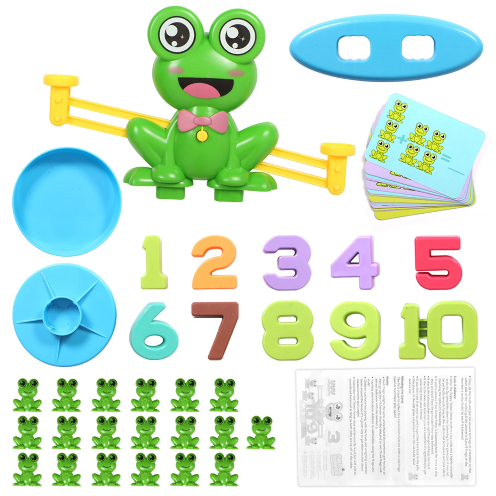 Обучающие игрушки для дошкольного математического обучения в виде лягушек |