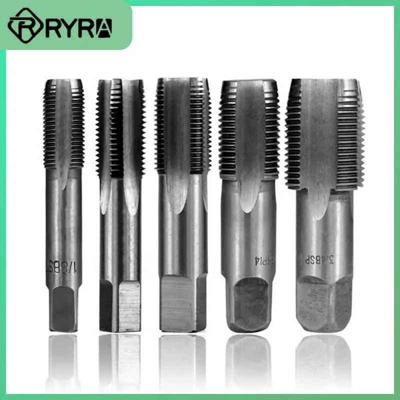 

Steel High Quality Taper Pipe Tap 55 ° Cylindrical Threading Tools Metal Plug Tap Tools Foursquare Universal Chuck Load-saving