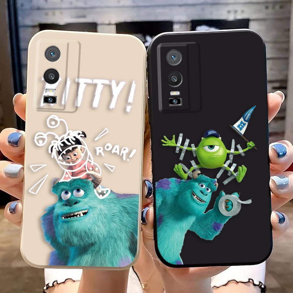 Синий чехол для телефона Disney Monsters Inc Boo VIVO Y02 Y15S Y16 Y17 Y19 Y20 Y21 Y22 Y22S Y28 Y35 Y36 Y50 Y51 Y72 Y76 Y100 Y91