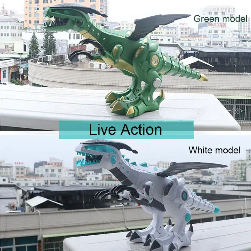 

Модель механического динозавра с дистанционным управлением и дыханием огня-идеальная игрушка для любителей приключений и динозавров