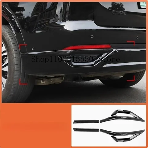 Задний бампер в стиле автомобиля, противотуманная фара, полоса для горла, отражатель, рамка лампы, украшение для Great Wall GWM Wey 07 2023-25, аксессуары