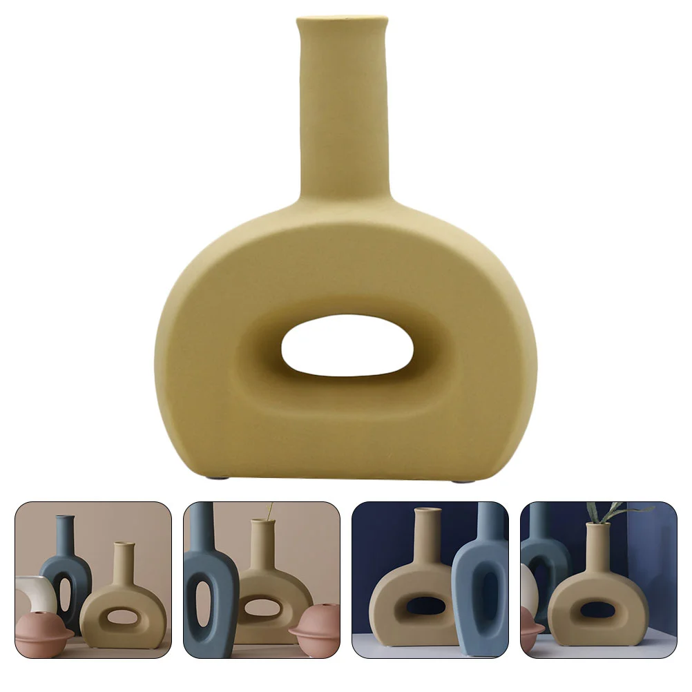 

1 Pc Ceramic Vase Exquisite Frosted Stylish Flower Pot for Garden