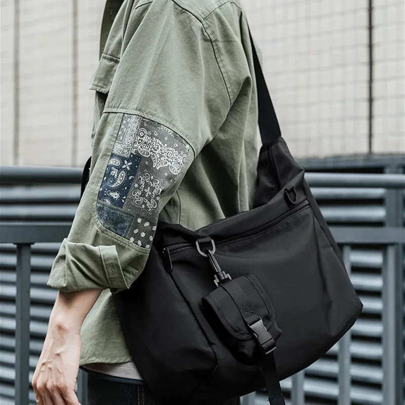

Shoulder Crossbody Bags For Men Multifunctional Casual Luxury Messenger Bags Commute Handbags Canvas Small Satchels Male Bags