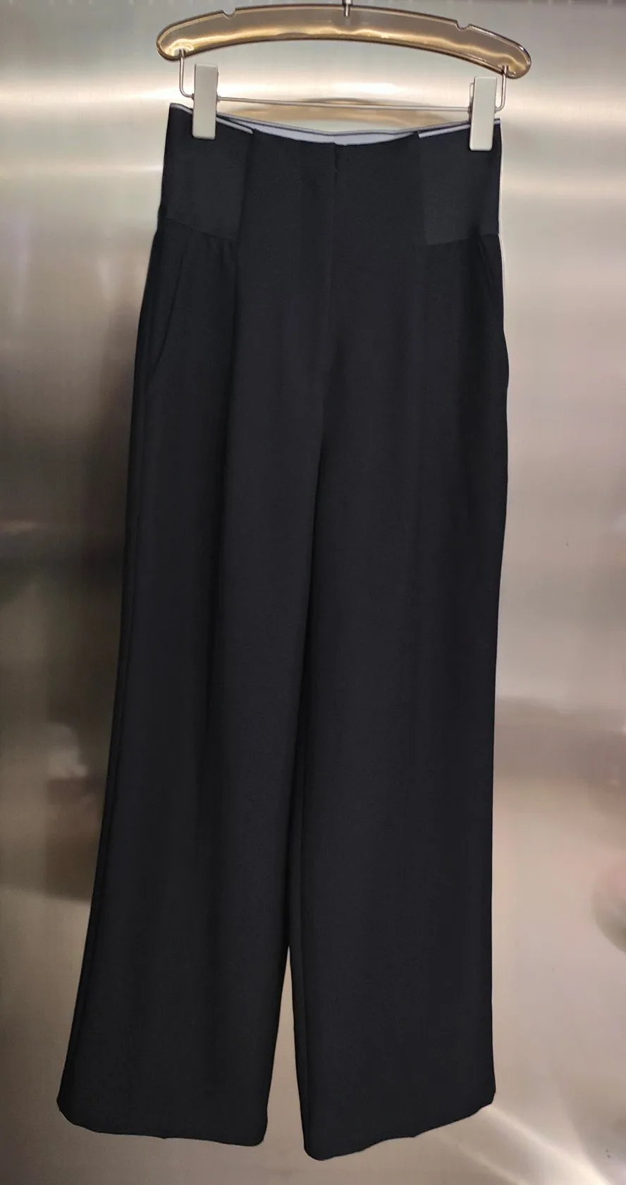 Black wide-leg pants casual lazy casual people wear never out of date durable