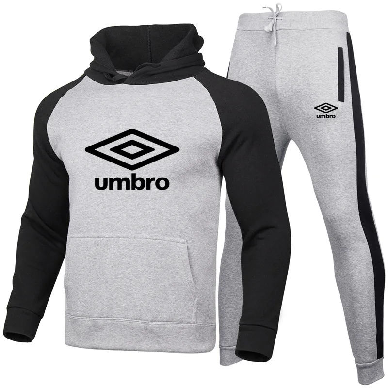 

Осенний костюм Umbro с толстовкой с капюшоном для мужчин и женщин, уличная одежда, повседневная одежда, толстовки с принтом для бега и спортивн...