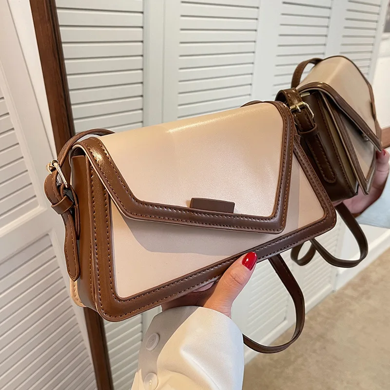 

Panelled Underarm Shoulder Bags for Women Luxury Designer Crossbody Women's Bag 2022 Small Flap Fashion Casual Female Handbags