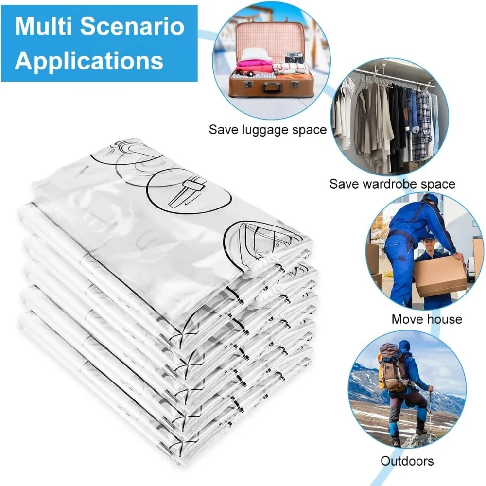 Вакуумный мешок вакуумный для хранения 130x100 см пылесос одежды куртка