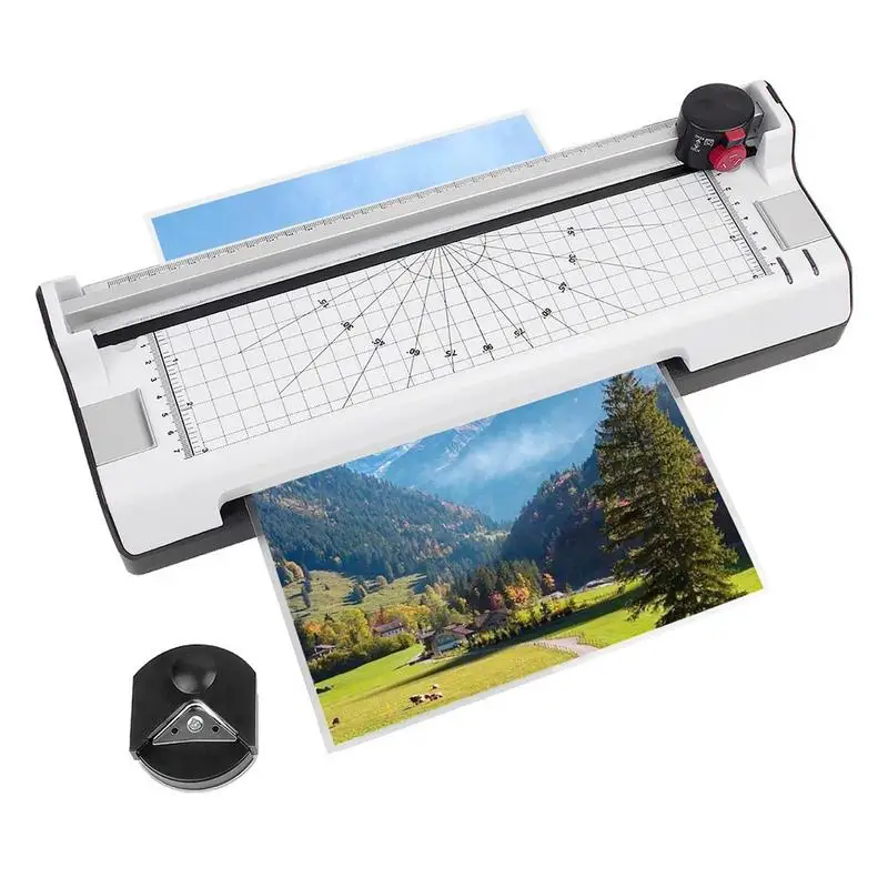 

Laminator Machine 90s Quick Heat-Up Thermal Laminator Machine Personal Desktop Laminator With Corner Rounder For Office School