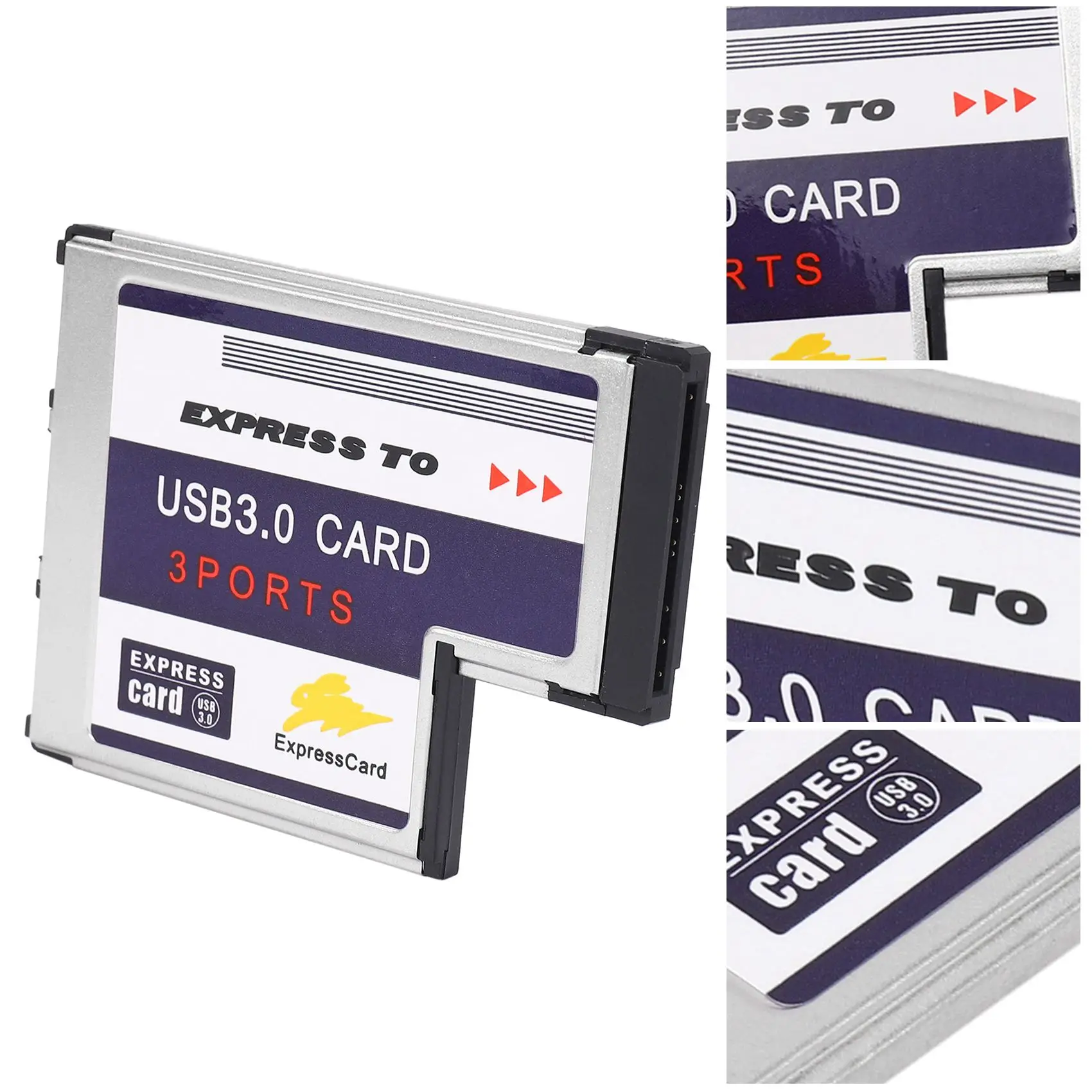 3-портовая карта USB 3.0 Express Card 54 мм PCMCIA для ноутбука НОВИНКА