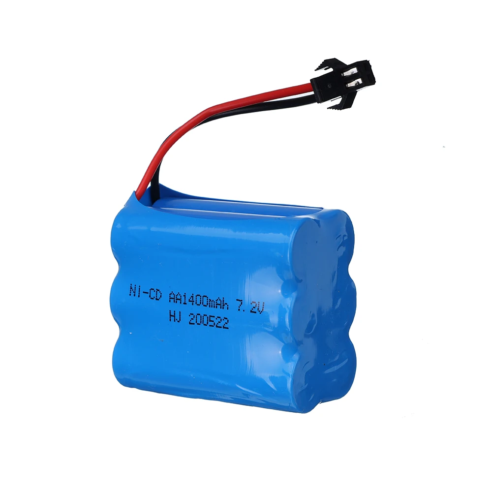 7.2V 1400mAh AA Ni-CD battery pack for RC Toys Cars Boats guns Parts 7.2 v nicd aa 1400 mah 1/5pcs |