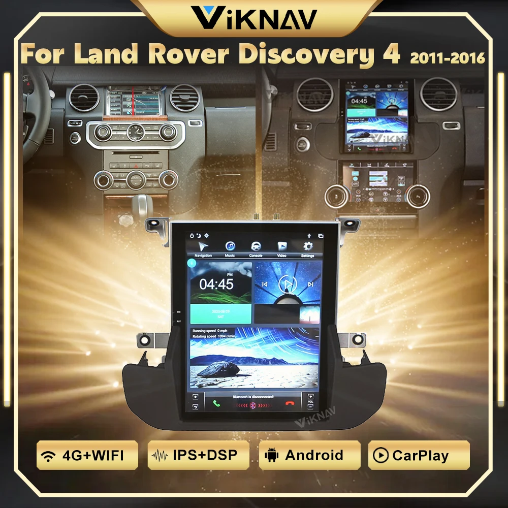 

10.4 Inch Car Stereo Radio For Land Rover Discovery 4 LR4 2011-2016 L319 GPS Navigation Multimedia Player Air Condition Panel