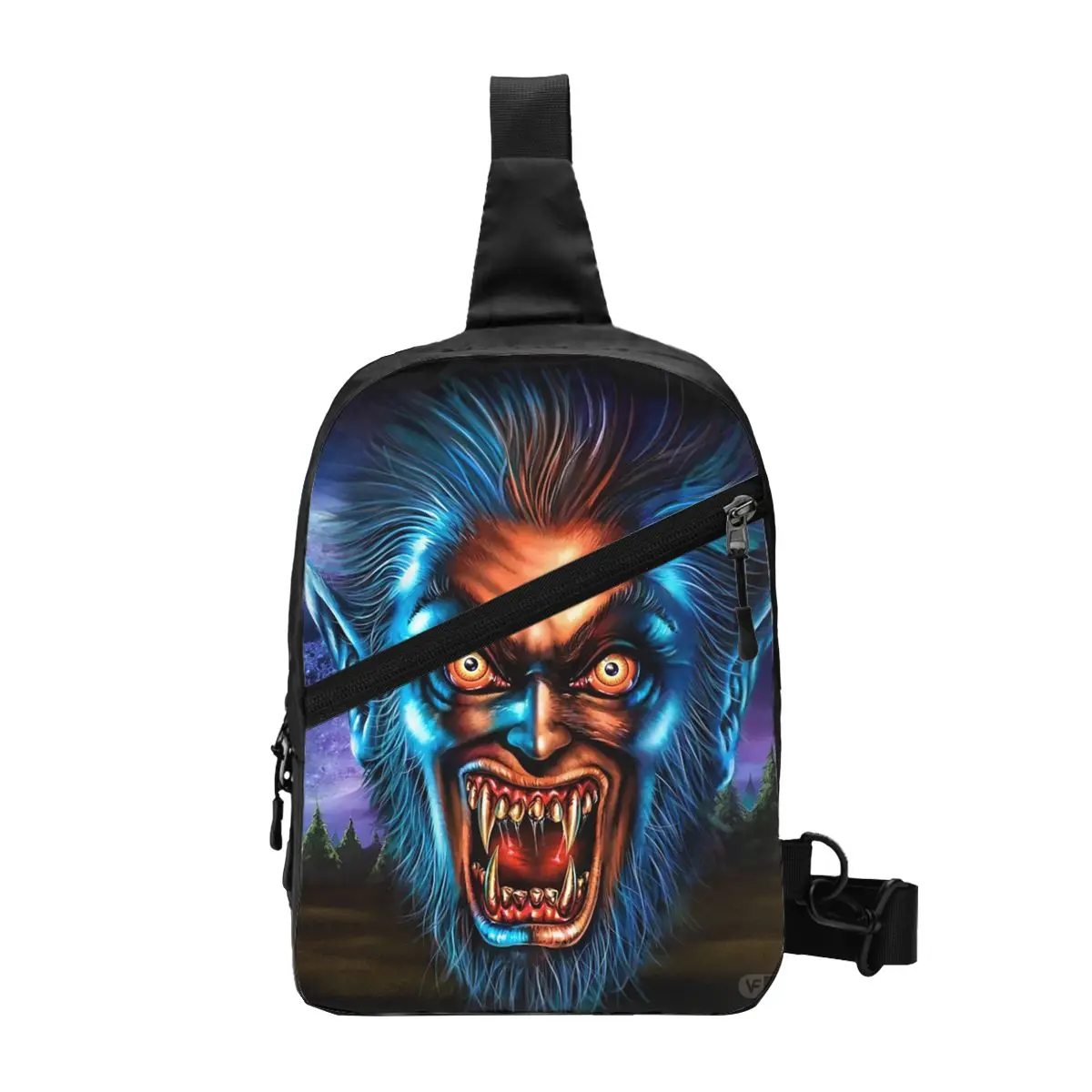 

Anime Thunderdome Hardcore Crossbody Sling Backpack Men Custom Music Festival Shoulder Chest Bag for Cycling Camping Daypack