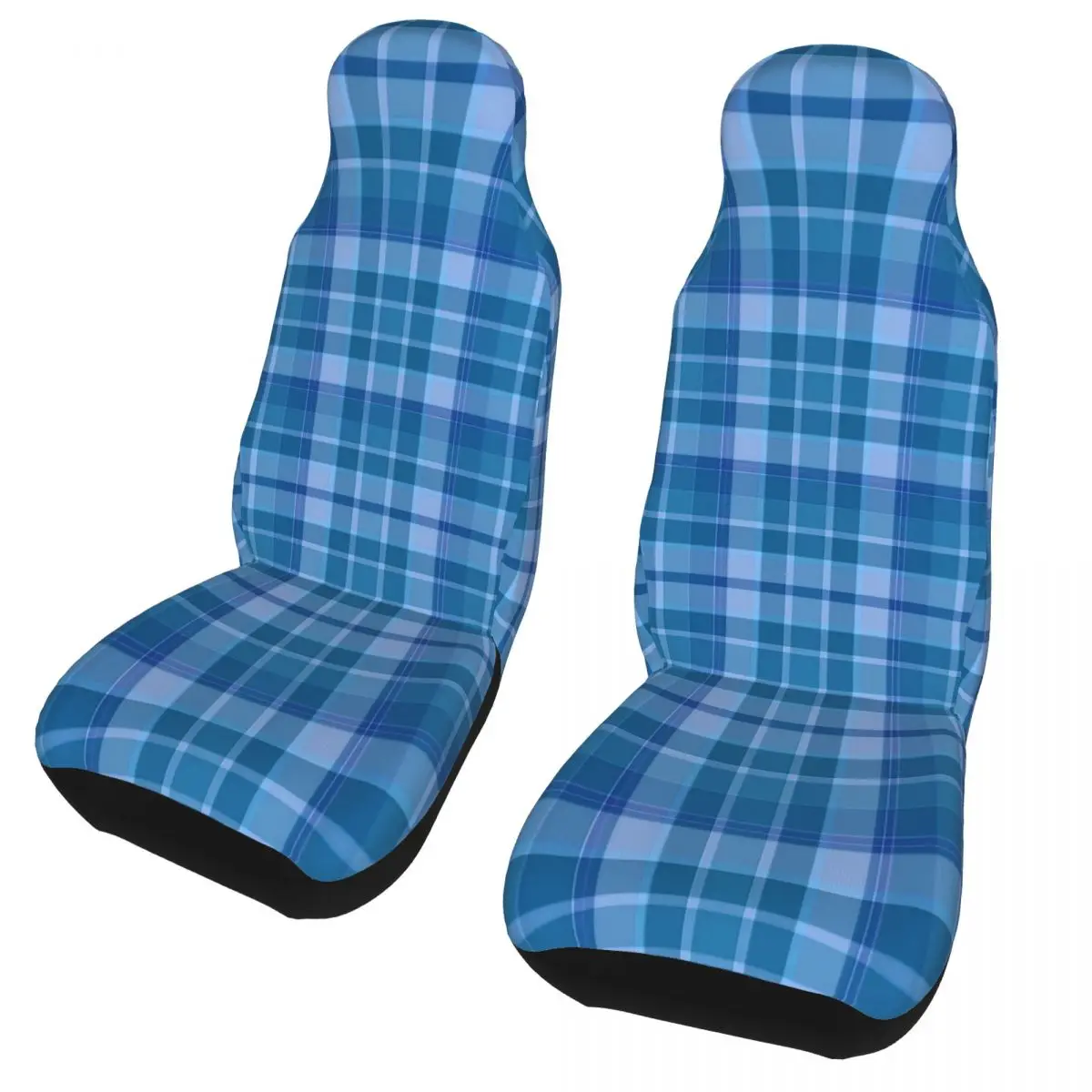 

Plaid Blue Universal Car Seat Cover Off-Road For SUV Color Clear Car Seat Covers Polyester Hunting