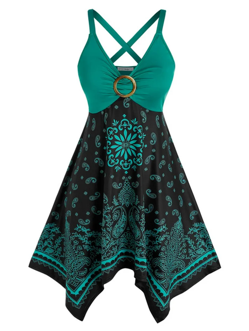 Майка женская ассиметричная с принтом Повседневная Свободная рубашка открытой