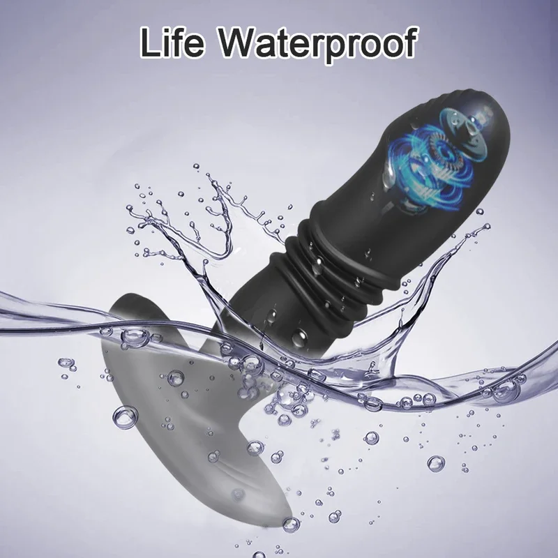 Телескопическая вибрирующая Анальная пробка вибратор беспроводной пульт