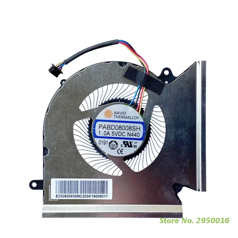 Laptop CPU GPU Cooling Fan for MSI GE66 GP66 GL66 N440 E330800930 N441 E330401690 4Pin 4Wire 5V 1.0A Notebook Radiator Laptop CPU GPU Cooling Fan for MSI GE66 GP66 GL66 N440 E330800930 N441 E330401690 4Pin 4Wire 5V 1.0A Notebook Radiator
