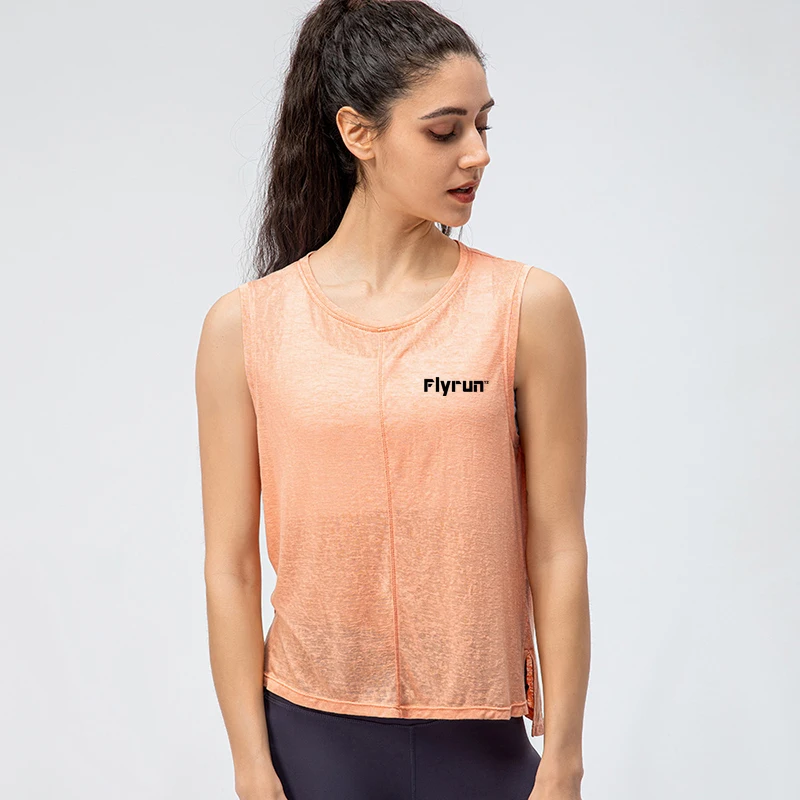 2022 New Style Women's Loose Yoga Tank Top Summer Quick Dry Breathable Fitness Shirt Running Training Casual Sports Gym Vest
