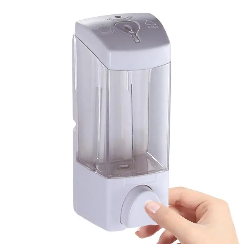 

Liquid Soap Dispenser Hand Dish Lotion Dispenser Wall Mounted Hand Sanitizers Dispenser Manual Pump For Bathroom Kitchen Hotel
