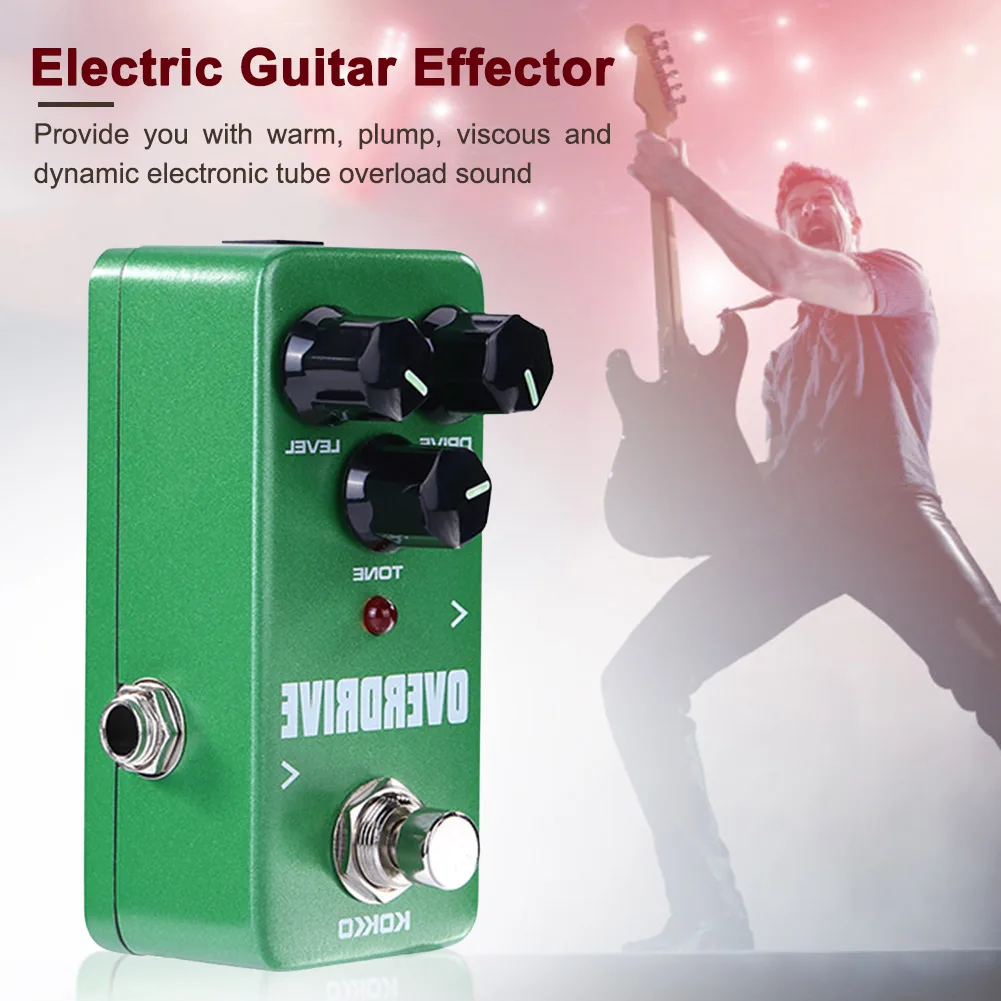Портативный усилитель для гитарных эффектов KOKKO компрессора искажение Overdrive 9 В 1