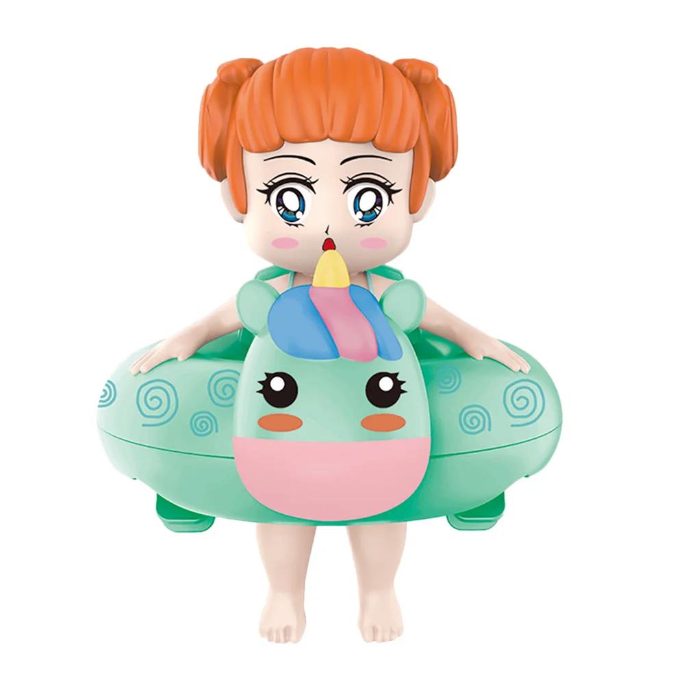 

Cartoon Bath Creative Clockwork Swim Ring Girl Interesting Shower