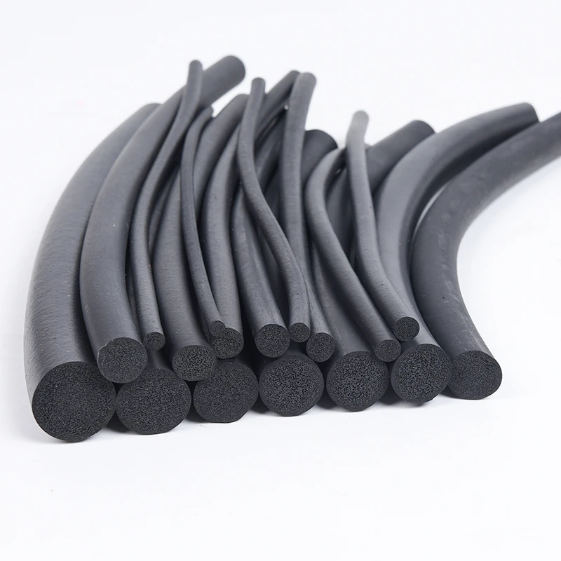 

O Type Sealing Strip Round Sealing Cylindrical Sponge Strip Sound Proofing Dustproof solid Foamed Rubber Gaskets EPDM Seal Strip