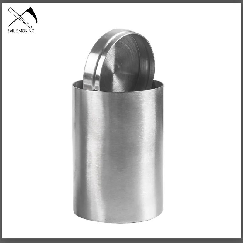 

EVIL SMOKING Stainless Steel Large Capacity Cigarette Jar Men's Cigarette Case Coin Storage Sealed Jar Smoking Accessories
