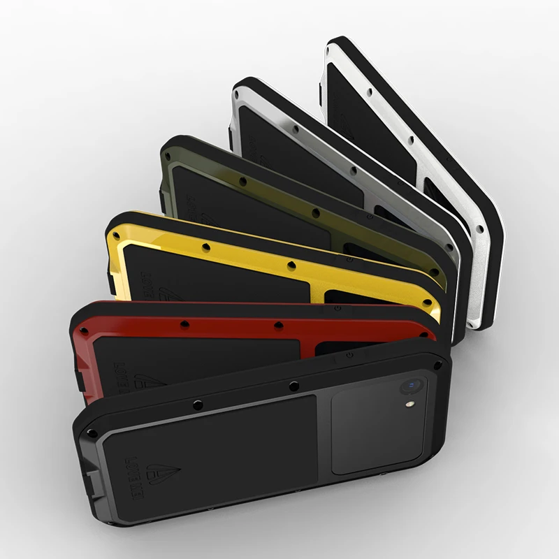 Love Mei For Apple Iphone Se 3 Se3 2022 Metal Aluminum Armor Shockproof Heavy Duty Case Protective Cover