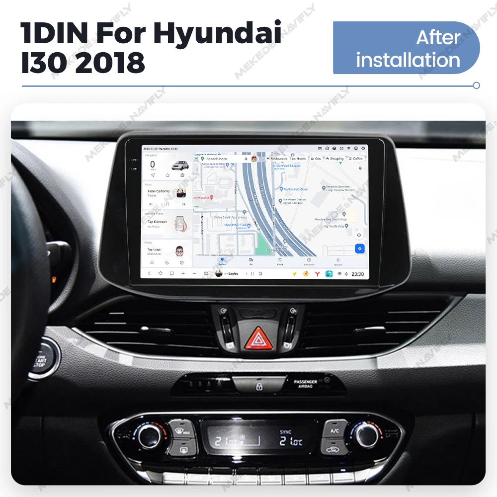 DUDUAUTO DUDU7 Pure 12 + 512G интеллектуальная система для Hyundai i30 2017-2018 4G BT 2000 * HD A7870-888