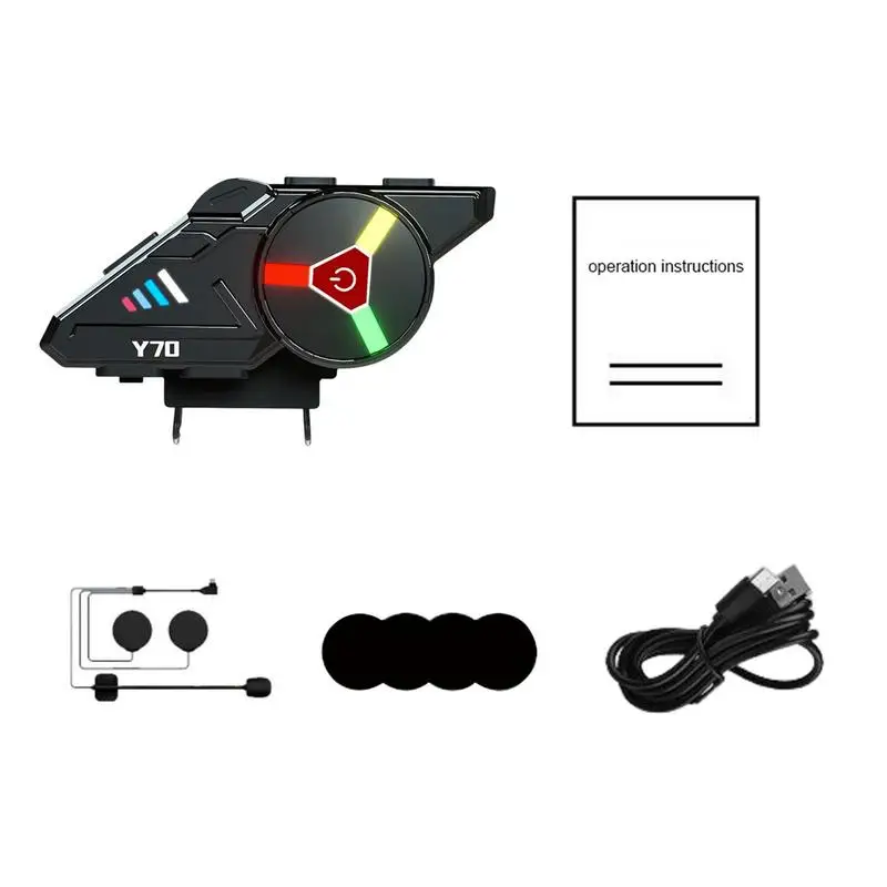 

Wireless Headset For Motorcycle Waterproof 5.3 Earphones 10m FM Long Battery Noise Cancellation Communication System Cycling