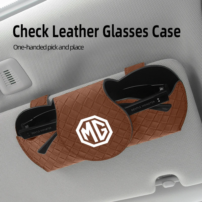 

Car Interior Glasses Clip Auto Sun Visor Sunglasses Holder For Morris Garages MG HS 2021 ZS MG3 MG5 MG7 GT GS ZX EHS 2020 Pilot