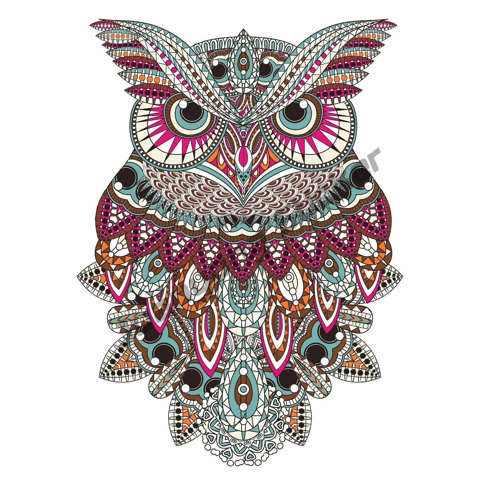 

PATTERNED OWL DECAL STICKER TRUCK BIKE HELMET VEHICLE WINDOW WALL CAR Scratches Sunscreen Decal Decoration Accessories Decor