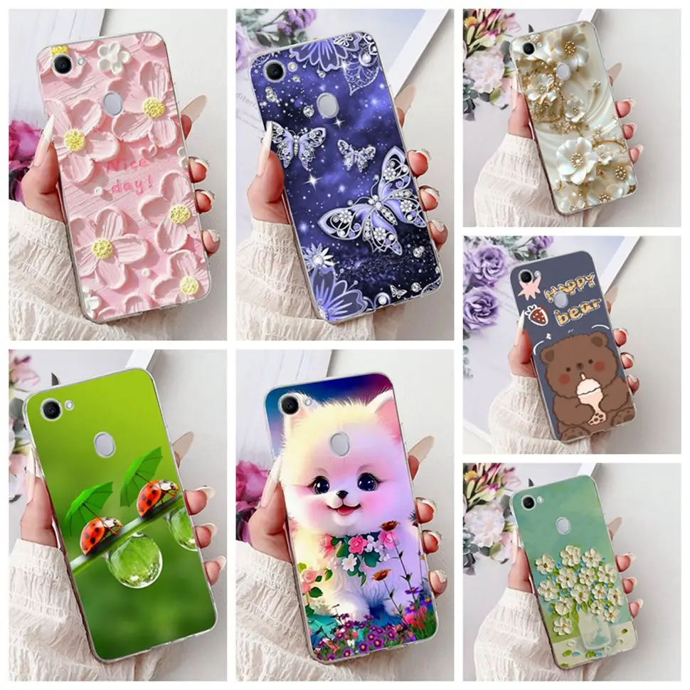 Чехол для OPPO F7 2018 чехол с рисунком Милый кот мягкий силиконовый F 7 OPPOF7 CPH1819 CPH1821