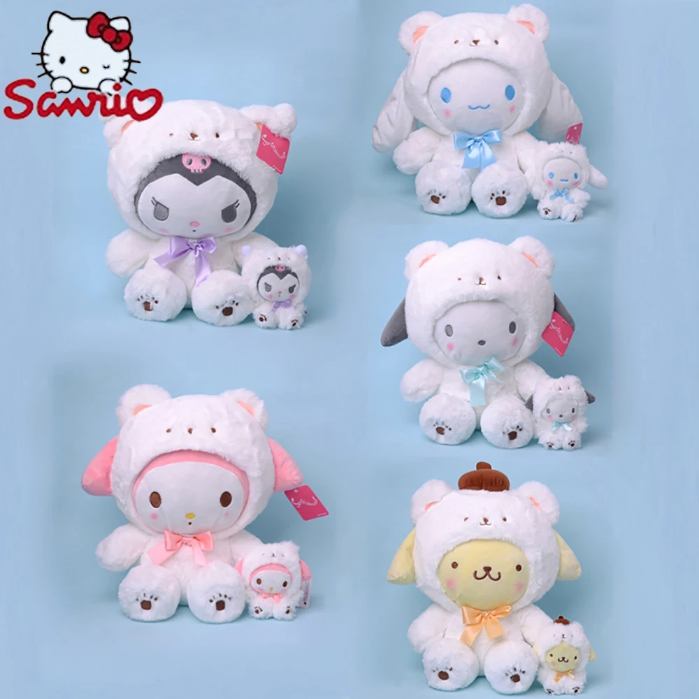

Hello Kitty Keychain Sanrio 15Cm Kuromi Cinnamoroll My Melody Plush Doll Toy Kawaii Anime Toys Gifts Girl Plushies for Children