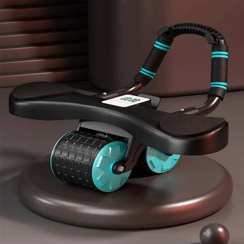 

Ab Roller Wheel Automatic Rebound With Elbow Support Flat Plate Exercise Wheel Silence Abdominal Wheel Home Exercise Equipment