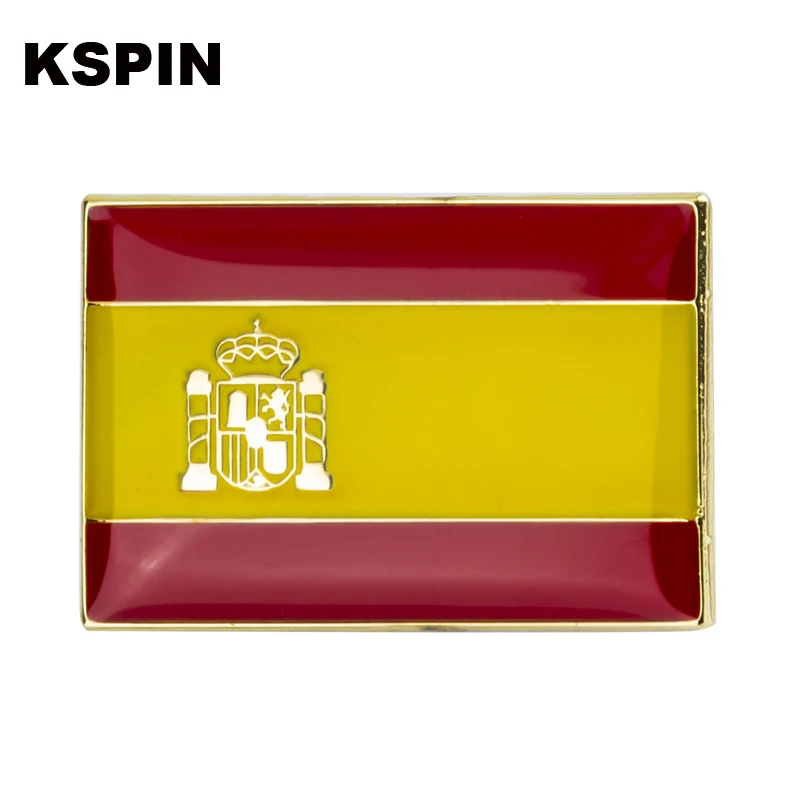 

Spain Flag Badge Pins Badge Brooch Badges on Backpack Pin Brooch