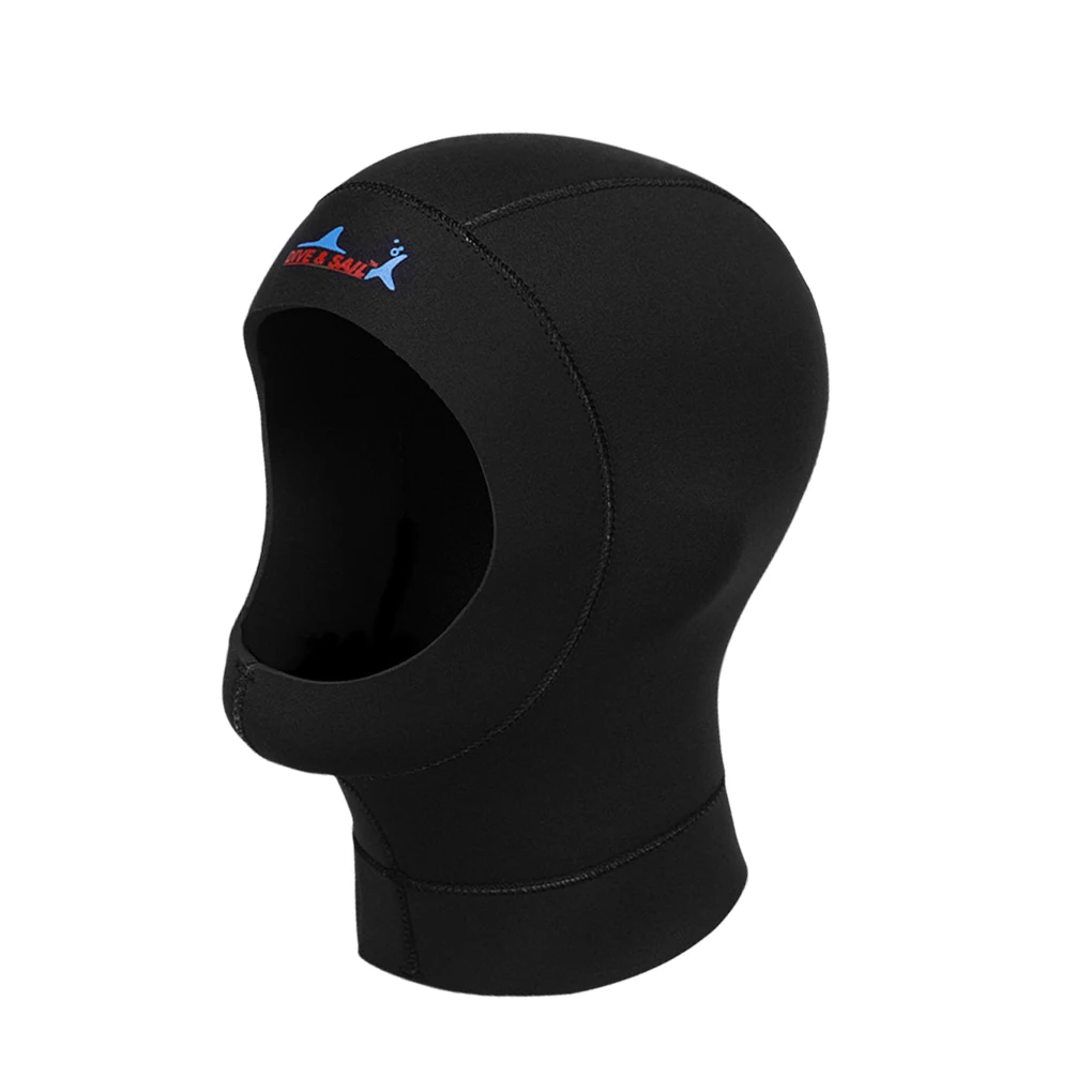 

DIVE SAIL 3MM Diving Caps Thermal CR Super Elastic Snorkeling Equipment Hat with Shoulder Winter Surfing Swim Cap for Men