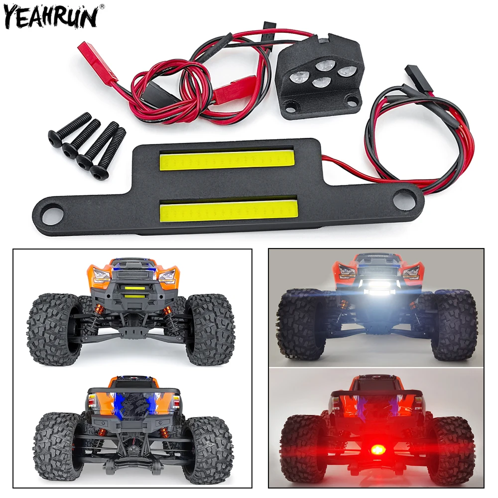 

Передняя и задняя светодиодная фара YEAHRUN для радиоуправляемого автомобиля, яркая фара, комплект задсветильник для 1/5 Traxxas X-MAXX 6S 8S, запчасти д...