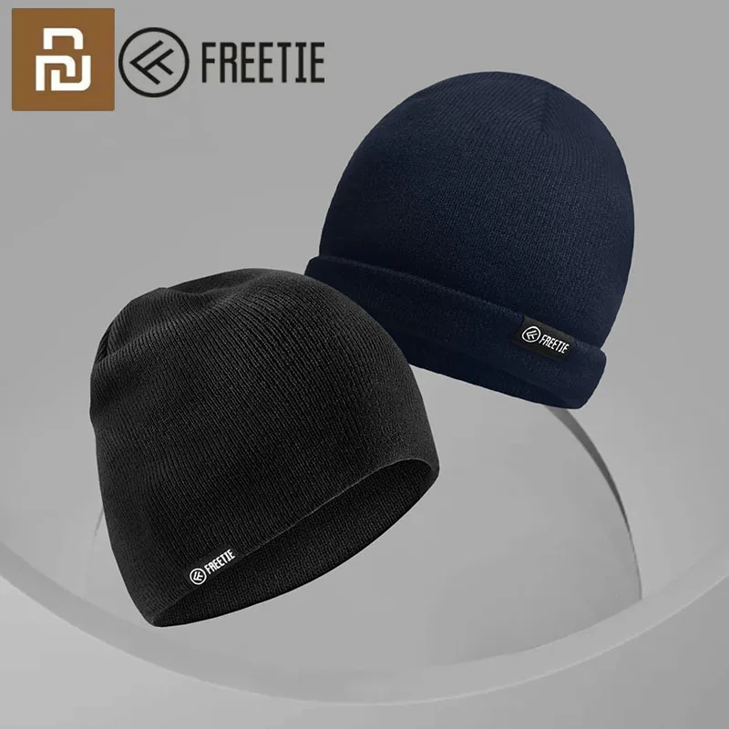 

Шапка-бини Youpin Freetie, Мужская зимняя шапка, вязаные шапки унисекс, модная зимняя Шапка-бини, теплая шапка, удобная повседневная мужская шапка