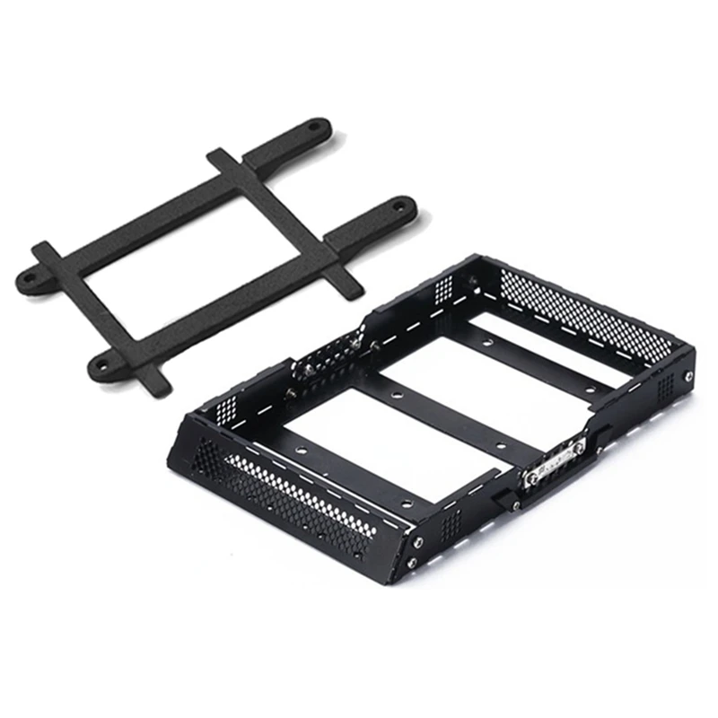

Metal Luggage Carrier Roof Rack With Fixing Rail For TRAXXAS TRX4M 1/18 RC Crawler Car Upgrade Replacement