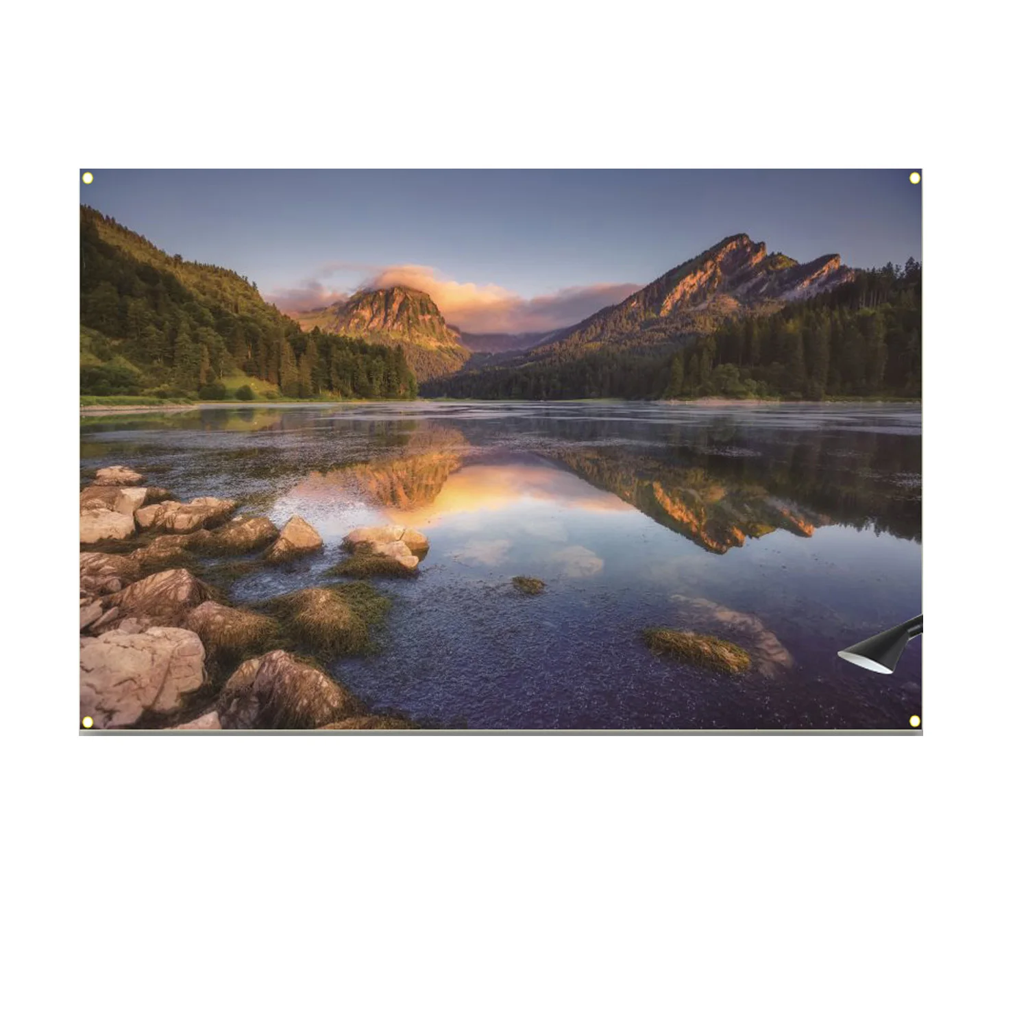 

Landscape painting hanging flag,living room decoration,sofa background,interior decoration painting,600d4 buckle 100 * 150cm