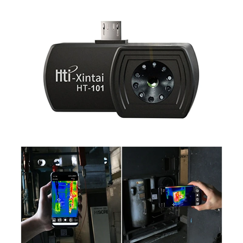 

HT-201 Hti Cell Phone External Infrared Thermal Image Center Point Temperature Display for An-droid Mobile Phone Tools