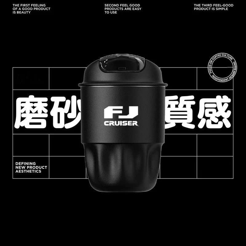 

Автомобильная портативная дорожная кофейная чашка с двойным напитком, изолированная чашка из нержавеющей стали 316, для FJ Land Cruiser Prado 150 V8 200 2010-2017