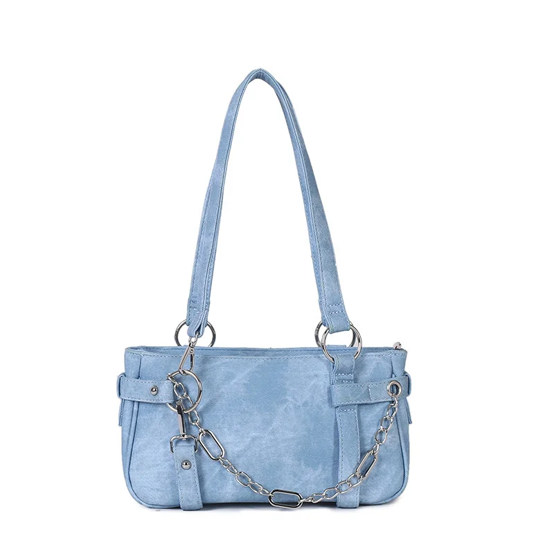 Handbag For Women 2023 New Fashion Nylon Bag Canvas Bag, Versatile Chain One Shoulder Handbag Motorcycle Bag Designer Clutch