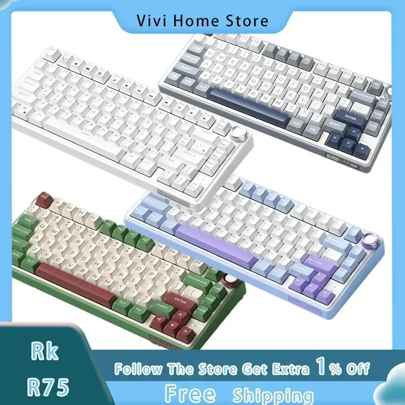 Клавиатура Механическая Royal Kludge Rk R75, металлическая ...