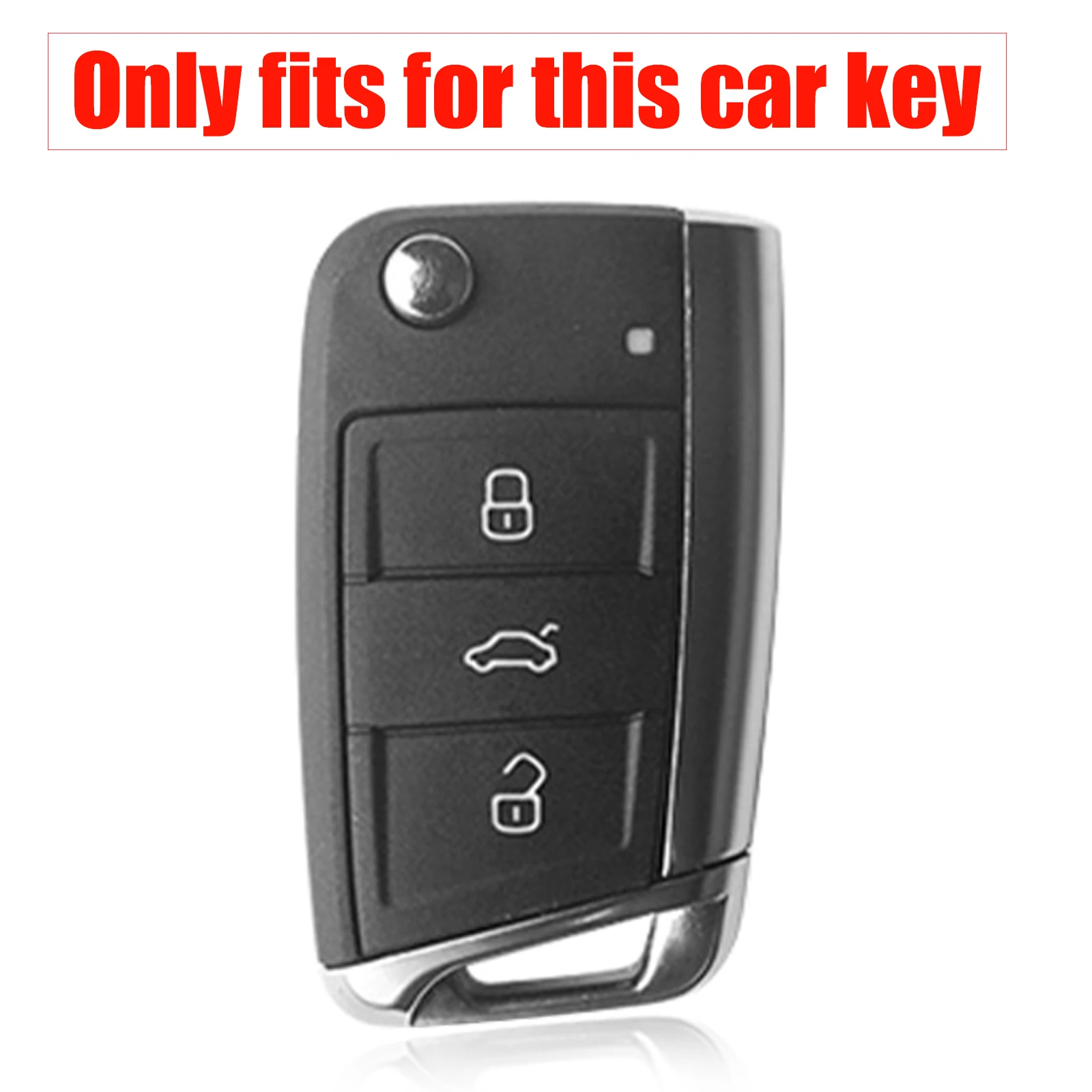 Чехол для ключей из ТПУ и кожи чехол дистанционного управления Volkswagen Polo Golf MK7 Skoda