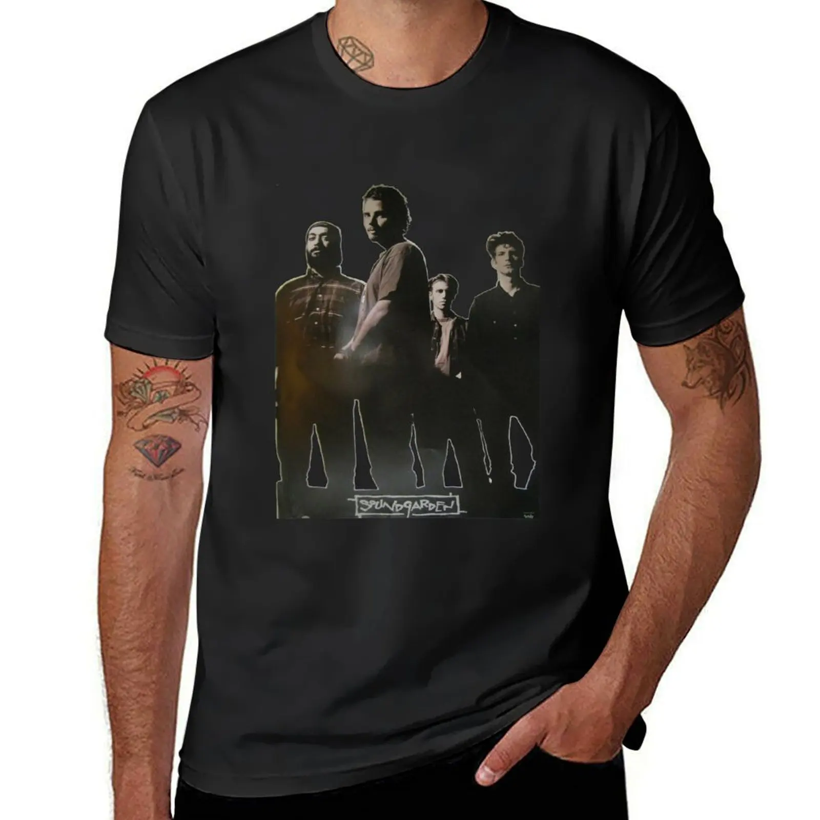 Коллекция 1995 года Soundgarden Винтажная футболка с рисунком в стиле