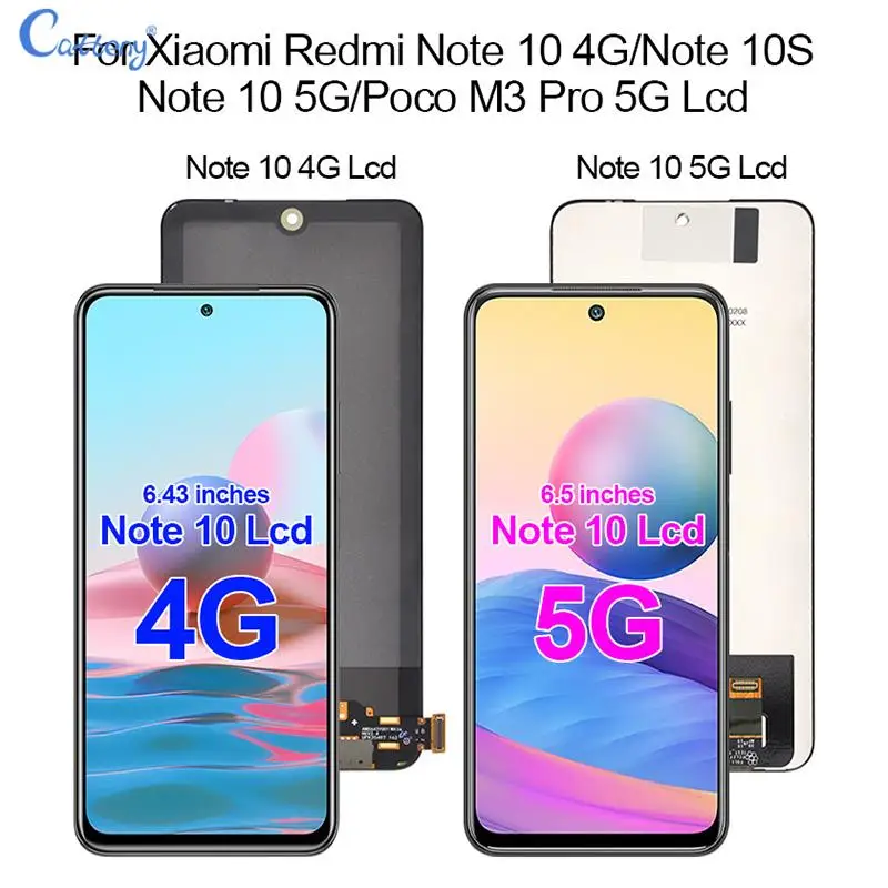 Оригинальный дисплей Note 10S для Xiaomi Redmi 10 4G ЖК-дисплей с сенсорным экраном и
